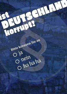 politischer Poster von Czeslaw Gorski - ist deutschland korrupt