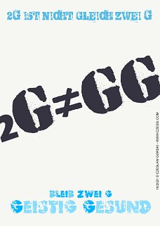 politischer Poster von Czeslaw Gorski - geistig gesund zwei g