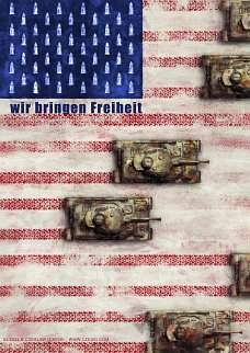 politischer Poster von Czeslaw Gorski - usa wir bringen freiheit