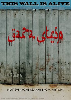 politischer Poster von Czeslaw Gorski - gaza wall