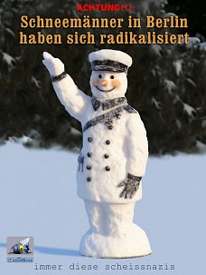 politischer Poster von Czeslaw Gorski - radikale schneemenner in berlin